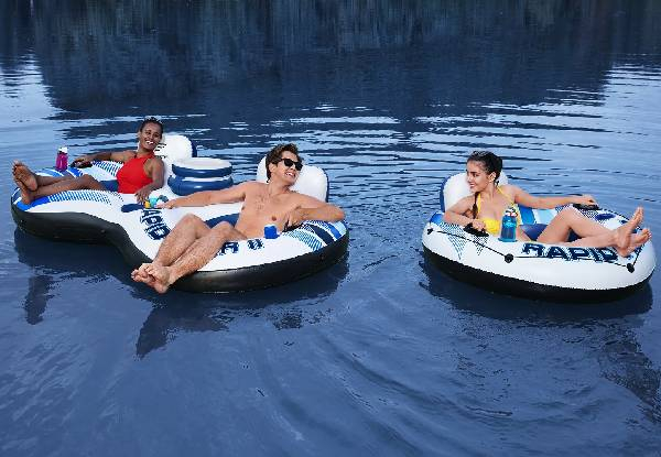 Bestway Two-Man Floating Island with Cooler