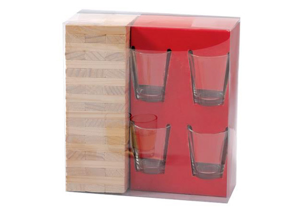 Stacking Tower incl. Four Shot Glasses with Free Delivery