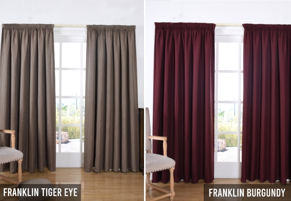 Thermal Pencil Pleat Curtain - Ten Colours & Six Sizes Available
