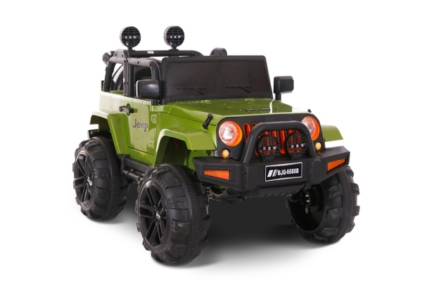 Kids Ride-On Green Jeep