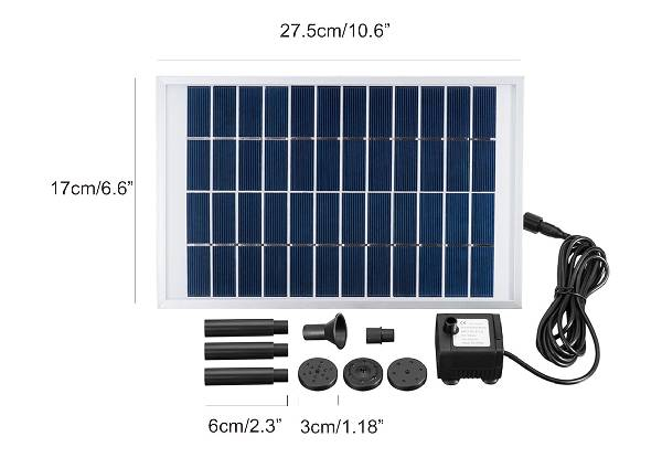 5W Solar Fountain Water Pump Kit