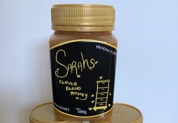 Three-Pack 500g Sarahs Clover Blend Honey