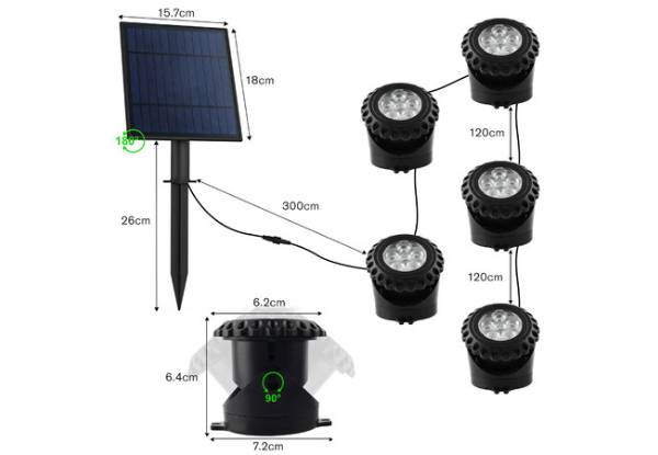 Outdoor Multicolour Solar RGB Pond Light - Three Options Available