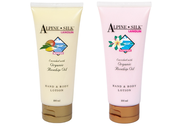 Alpine Silk Hand & Body Lotion with Rosehip Oil - Two Scents Available