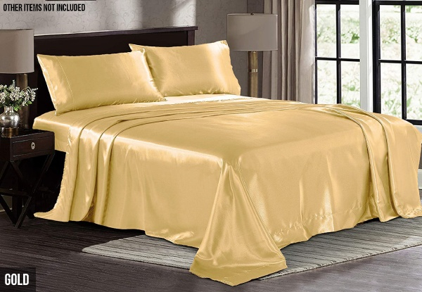 Ramesses Casablanca Ultra-Soft Silky Satin Sheet Set - Four Sizes & Eight Colours Available