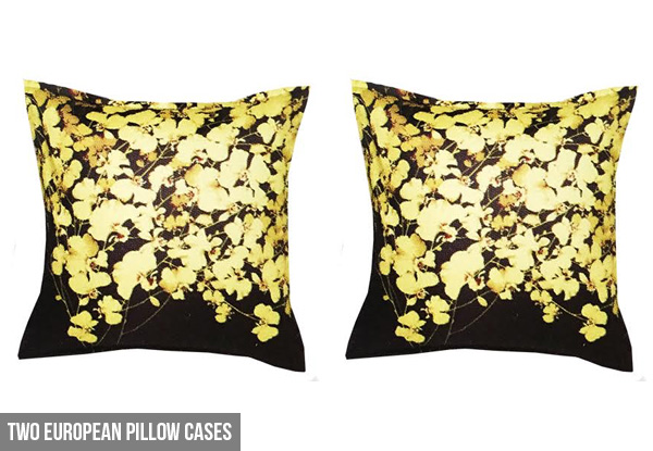 Luxotic Bloom Duvet Cover Set or European Pillow Cases - Two Sizes Available