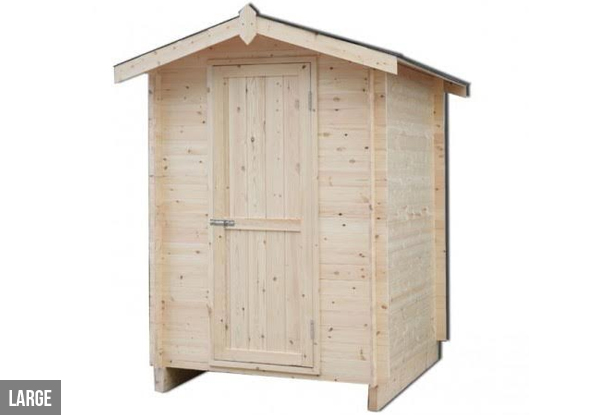 $599 for a Small Wooden Garden Storage Shed with a Floor, or $999 for a Large Size Shed