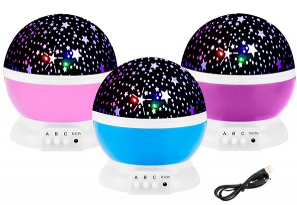 LED Night Light Star Projector - Three Colours Available
