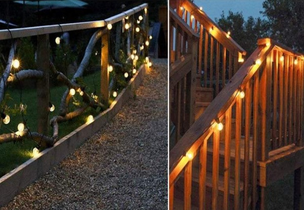 Solar-Powered Retro-Style String Light - Two Colours Available