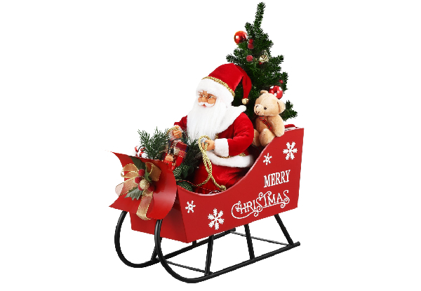 Solight LED Christmas Santa Sleigh with Music