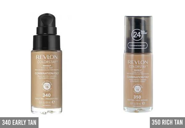 Revlon ColorStay Makeup Range - 12 Shades Available & Options for Normal/Dry Skin or Combination/Oily Skin