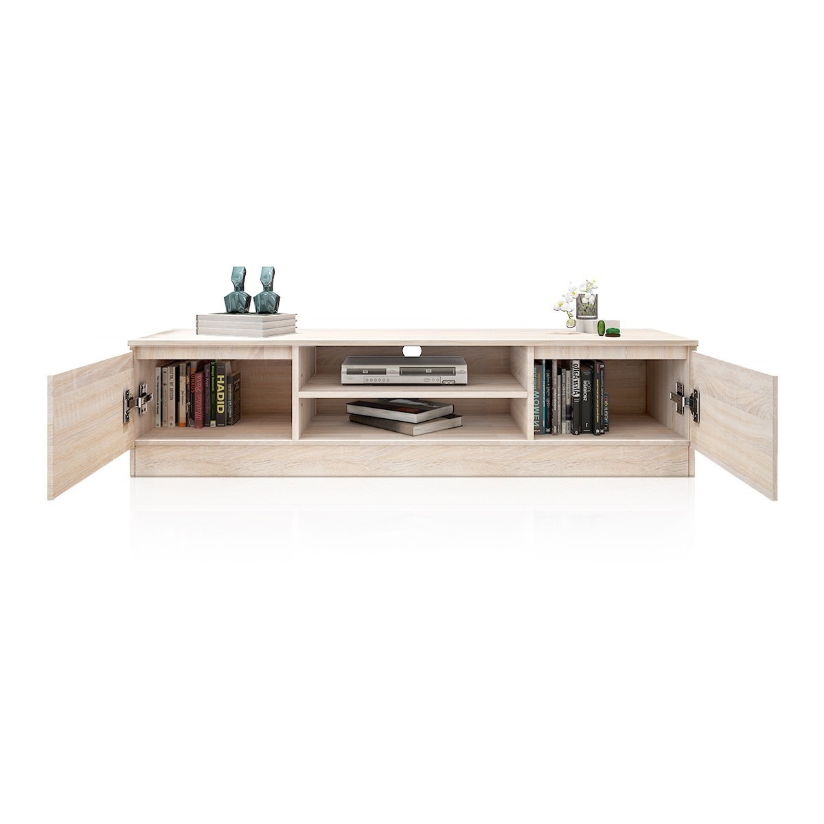 Two-Door TV Stand Entertainment Unit - Available in Two Colours