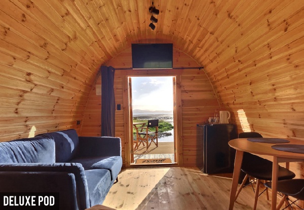 Two-Night Beachside Glamping Stay in a Standard Pod for Two People incl. Welcome Pack & Late Checkout - Option for Deluxe Pod