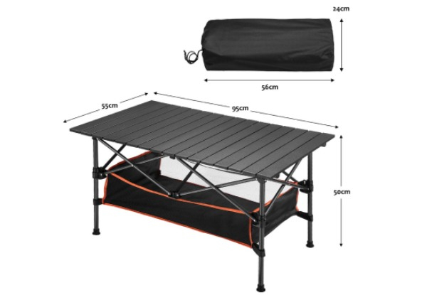 Portable Camping Table with Storage Carry Bag - Two Sizes Available