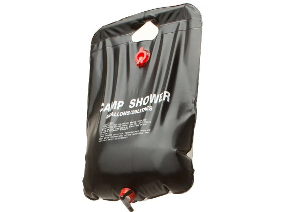 Solar 20L Camping Shower - Elsewhere Pricing $29.99