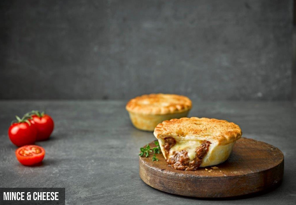 Carton of 16 Butter Chicken or Mince & Cheese Pies for Pick-Up - Option for Family Pie