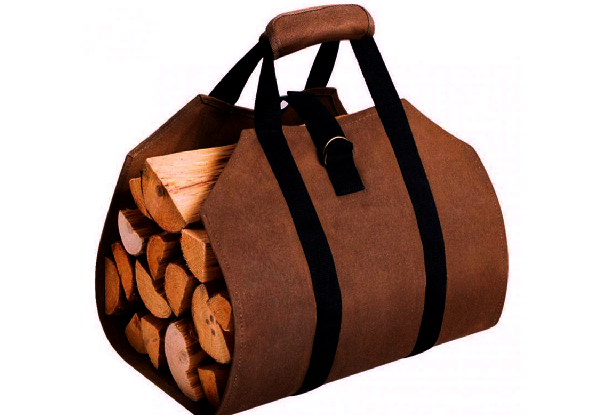 Foldable Firewood Carrier Tote Bag - Option for Two