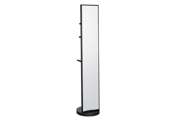 Rotatable Full Length Floor Mirror with Storage
