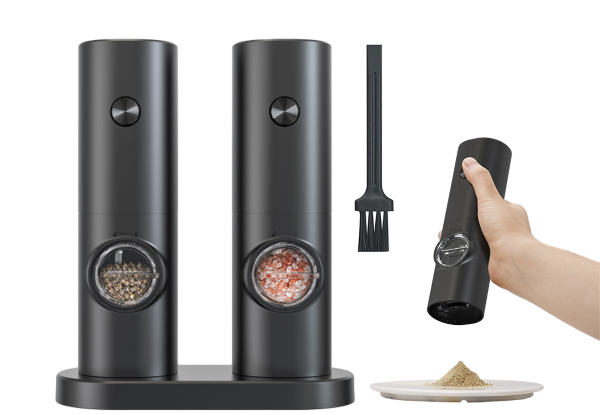 Electric Salt & Pepper Grinder Set Automatic Salt Pepper Grinder Mill - Option for Two