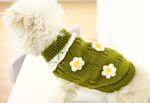 Dog's Winter Coat Sweater Hoodie - Available in Two Colours & Five Sizes