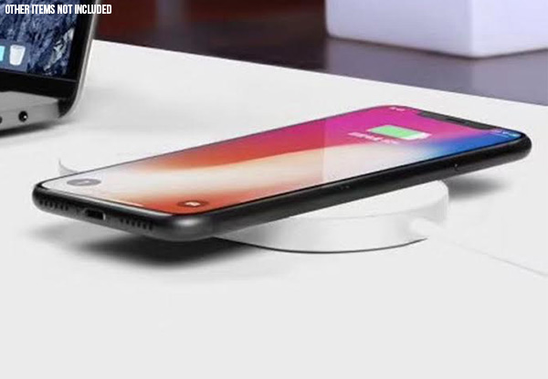Two-in-One Wireless Charging Pad Compatible with iPhone & Apple Watch