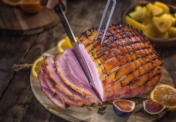 Smoked Half Ham on the Bone Delivered in Time for Christmas - Two Sizes Available