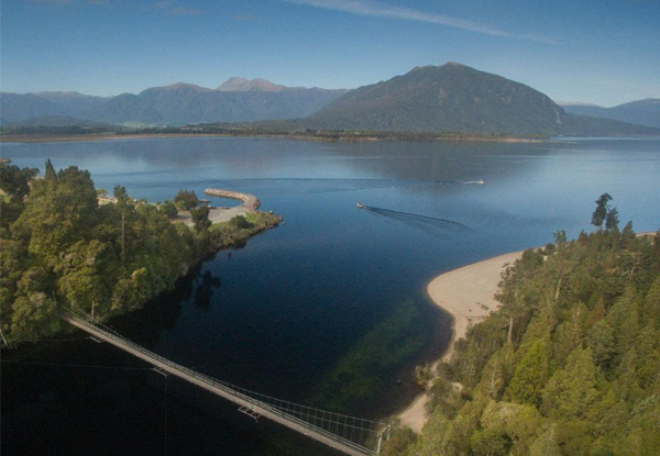 TranzAlpine Train Return Trip & One-Night Studio Suite Stay at Hotel Lake Brunner For Two People