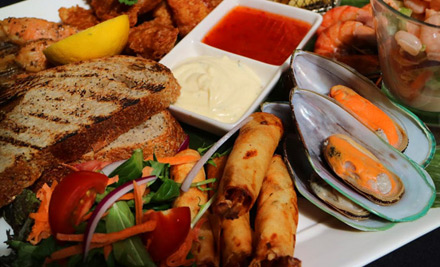 $49 for a Seafood Platter for Two incl. Two Glasses of House Beer or Wine (value up to $79)