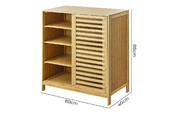 Levede Four-Tier Bamboo Shoe Cabinet