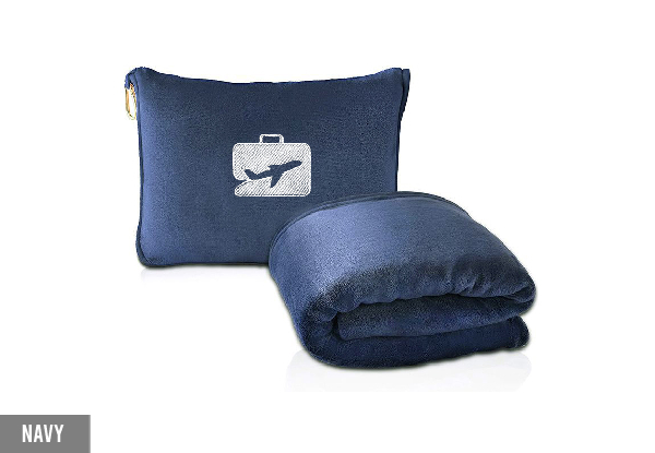 Travel Blanket with Soft Storage Bag - Available in Five Colours