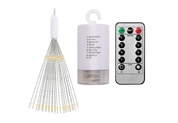 LED Starburst Firework Lights with Remote - Two Colours Available & Option for Two