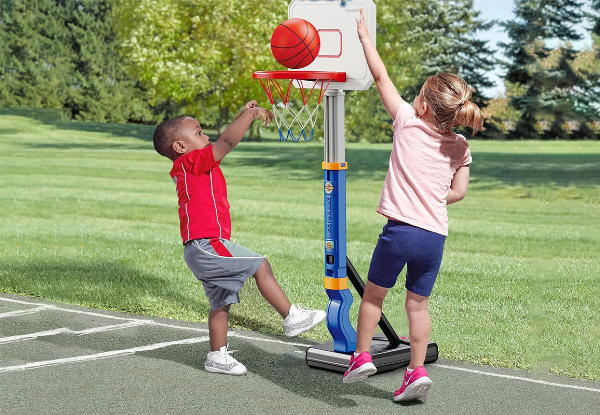 Kids Portable & Adjustable Basketball Hoop - Two Colours Available