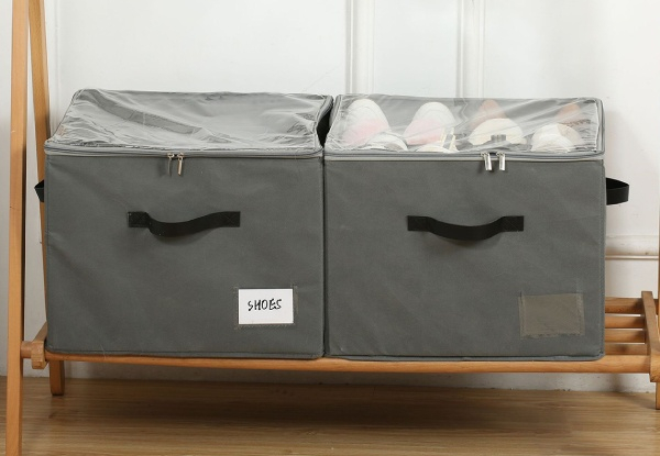 Shoe Storage Closet Organiser - Available in Two Colours & Option for Two-Piece