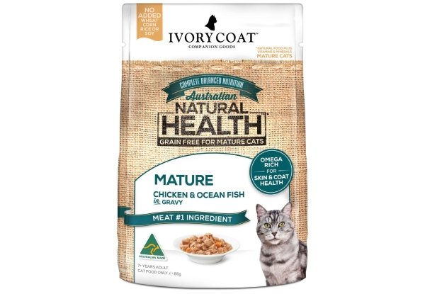Range of Ivory Coat Cat Wet Food Pouches - Four Options Available