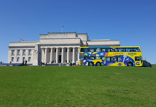 All Day Ticket for a Family of Four on Auckland Hop On Hop Off Explorer Bus