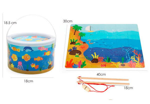 40-Piece Magnetic Fishing Toy Set