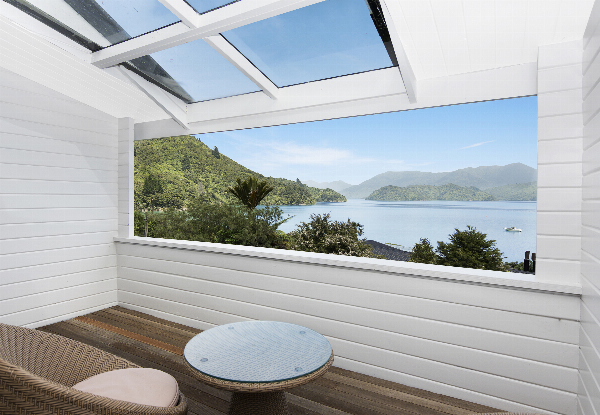 2-Night 4-Star Remote Wilderness Escape to Marlborough Sounds for 2 People incl. Room Upgrade, Stand Up Paddle Board & Kayak Hire, Welcome Drinks, WiFi & Carpark - Options for 3 or 4-Night Stays incl. Queen Charlotte Walk Passes