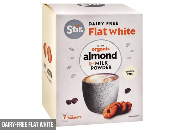 28-Pack of Almond Milk Hot Drink Mixes - Four Flavours Available & Option for a Mixed Pack