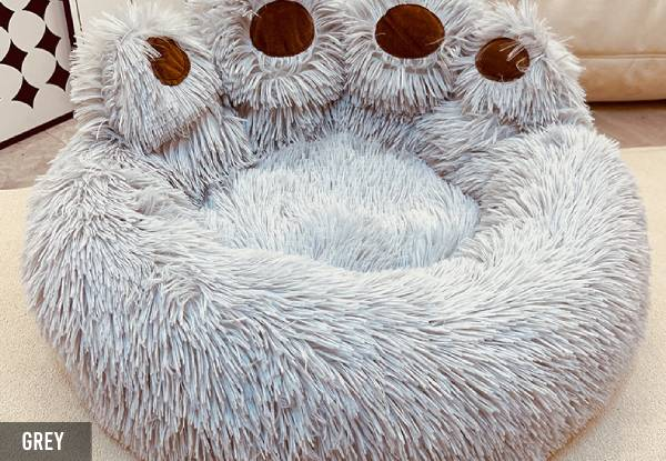 Cute Bear Paw Shape Pet Sleeping Bed - Available in Three Colours & Four Sizes