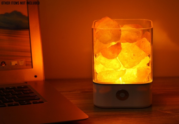 Air Purification Salt Crystal Lamp - Two Colours Available