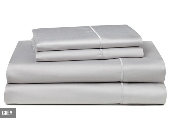Bamboo Cotton Blend Sheet Set - Three Sizes & Three Colours Available incl. Nationwide Delivery