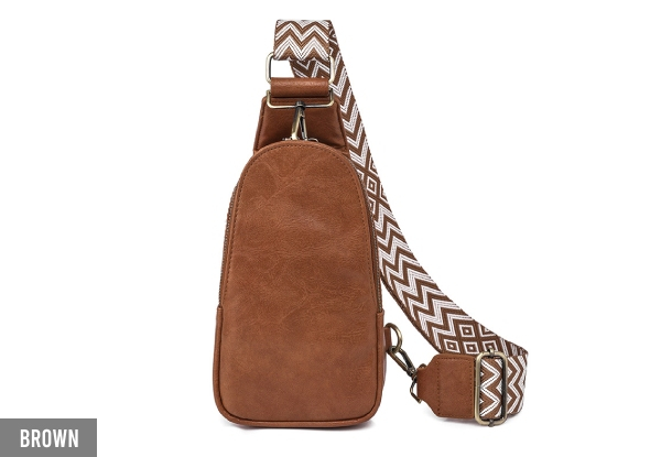 Women's PU Leather Crossbody Sling Bag - Five Colours Available