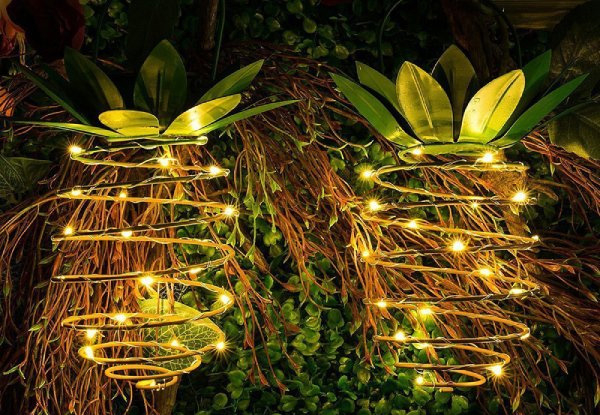 Two-Pack Solar Pineapple Lantern with Free Delivery