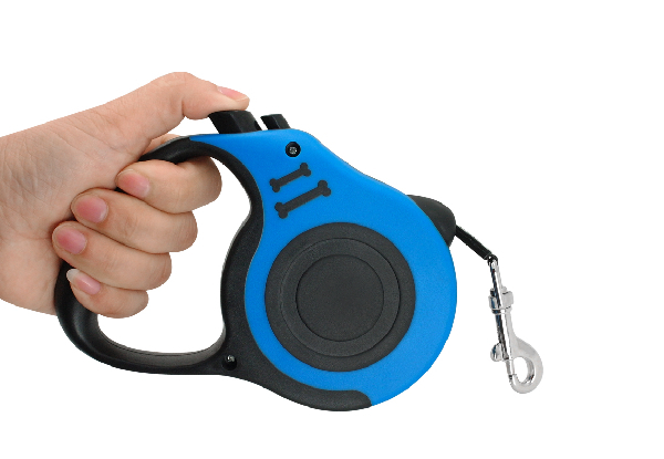5M Retractable Dog Leash With Waste Dispenser - Two Colours Available