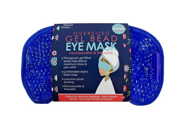 Gel Bead Heatable & Freezable Eye Mask - Two Pack