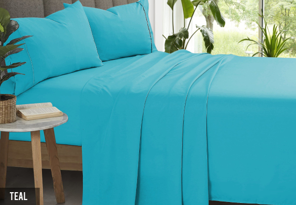 2000TC Super Soft Bamboo Microfibre Sheet Set - Available in Six Colours & Three Sizes