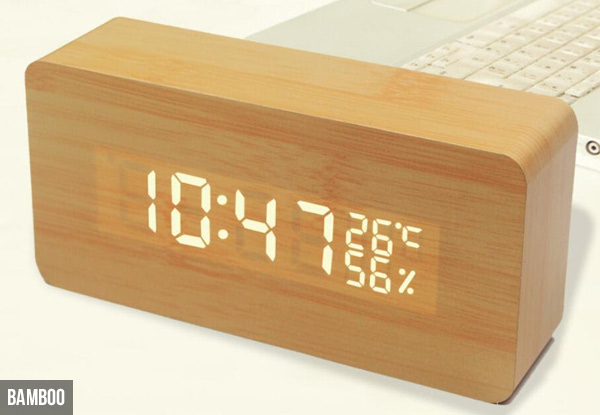 Desktop Digital Clock - Four Colours Available with Free Delivery