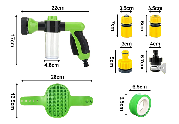 Pet Grooming Sprayer & Attachment Kit