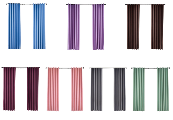 Thermal Blackout Eyelet Curtains - Seven Colours Available