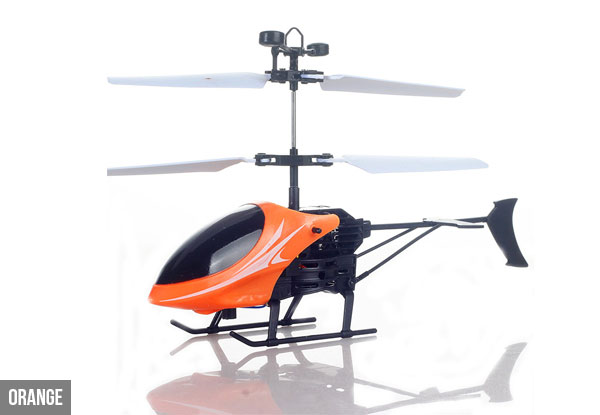 Mini Infrared Induction Helicopter - Four Colours Available